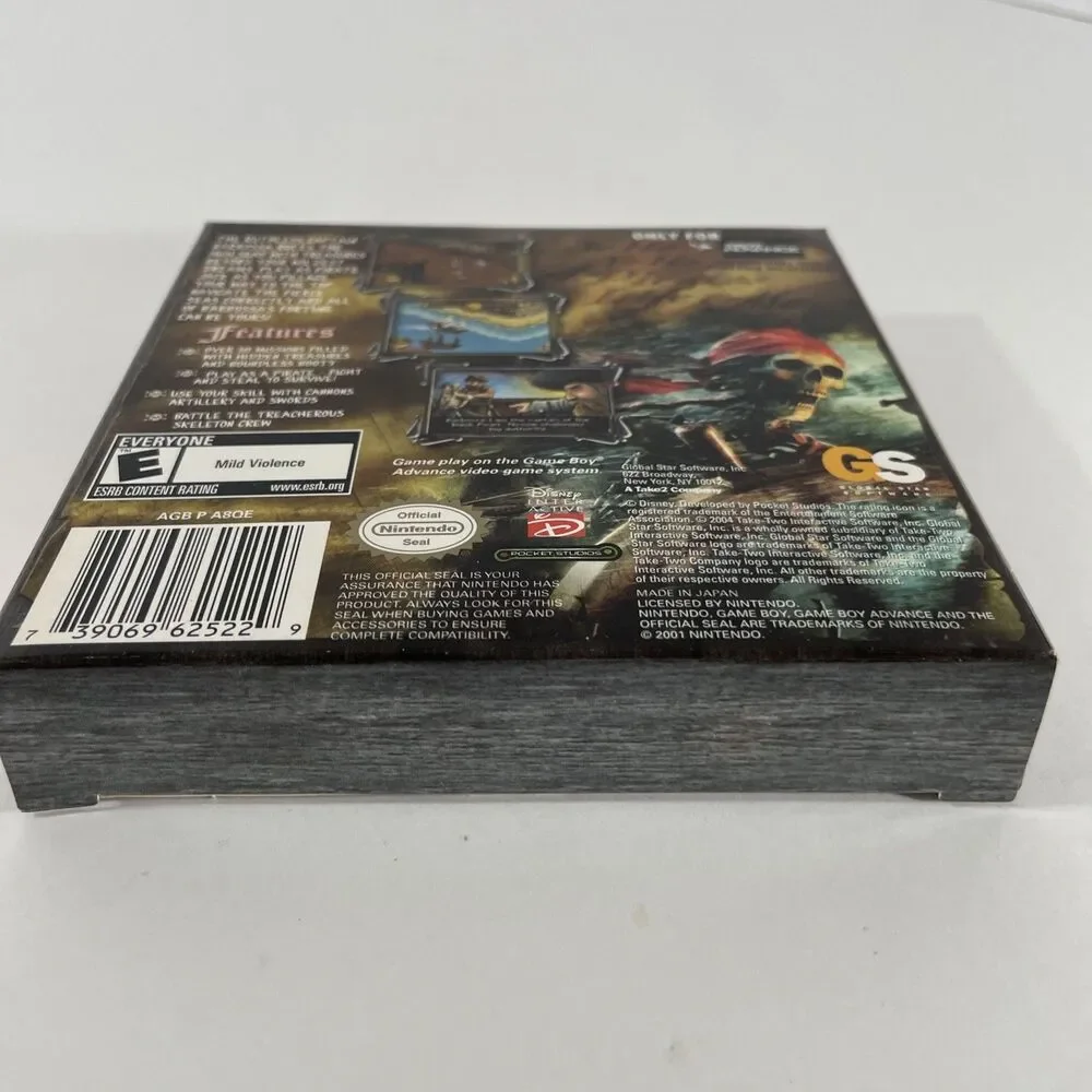 Pirates Of The Caribbean Curse Black Pearl GBA Nintendo Game Boy Advance CIB